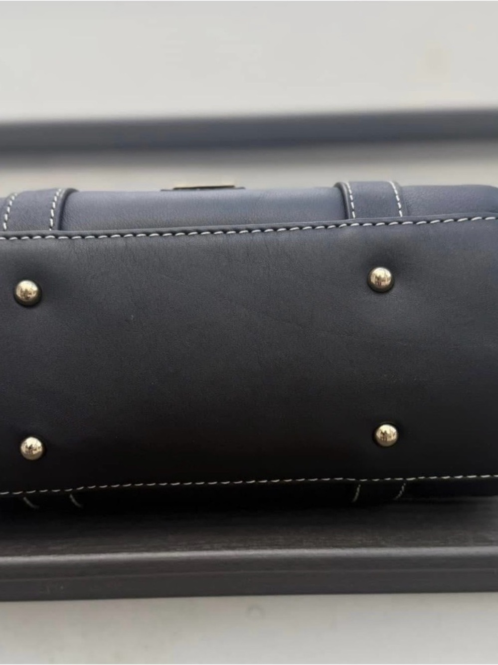 Dooney & Bourke Black Penrose Satchel In Excellent Condition View 3
